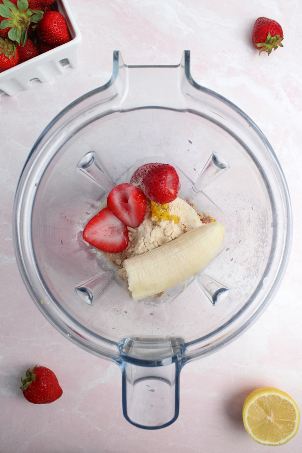 Strawberry Lemonade Protein Smoothie
