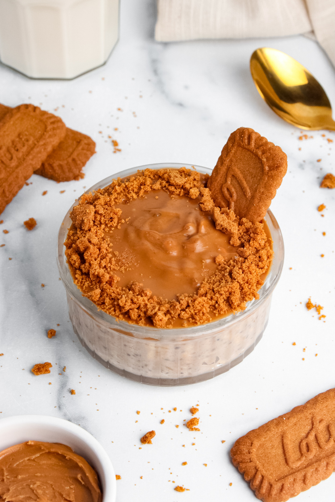 Biscoff Protein Overnight Oats