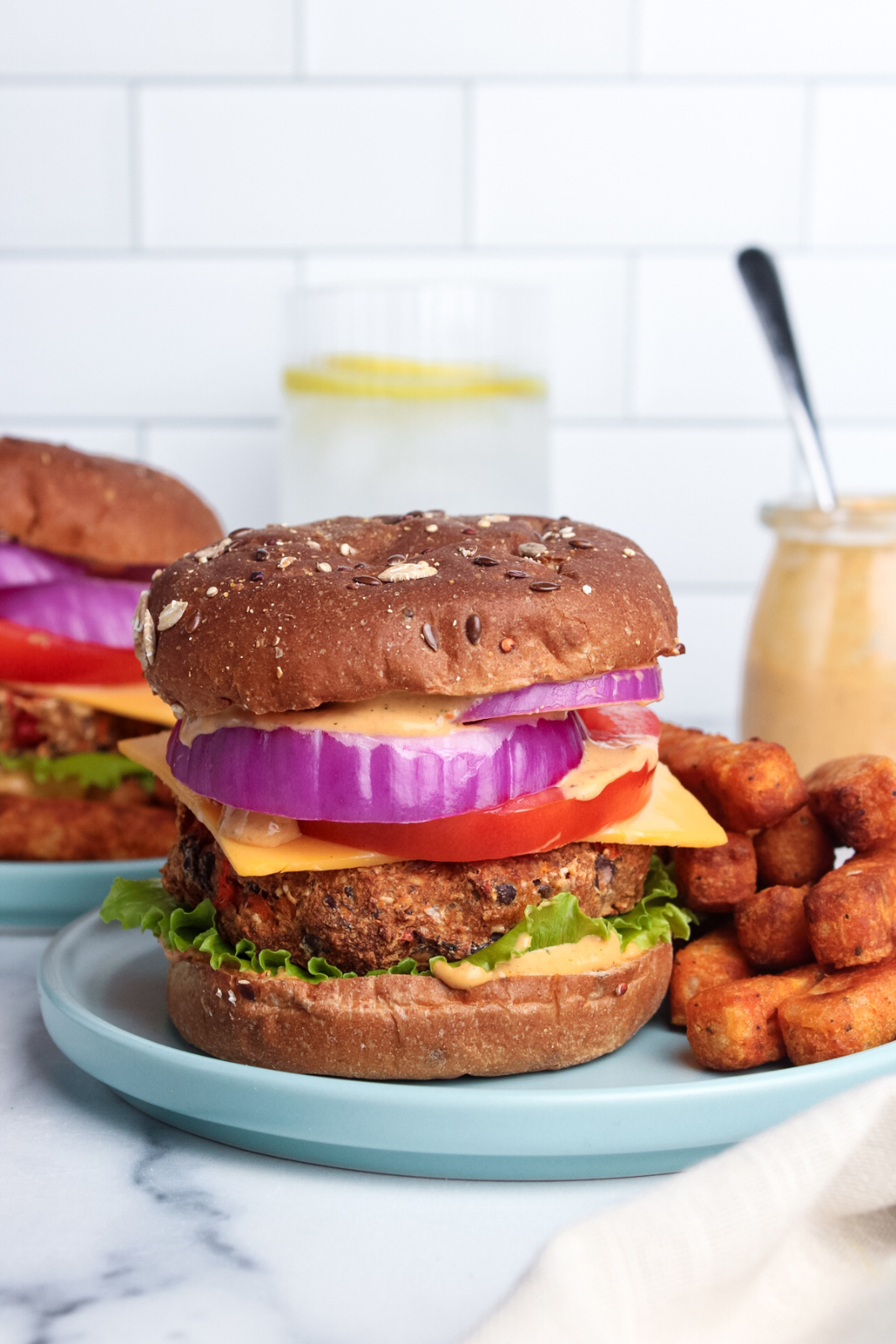 Chipotle Ranch Veggie Burgers