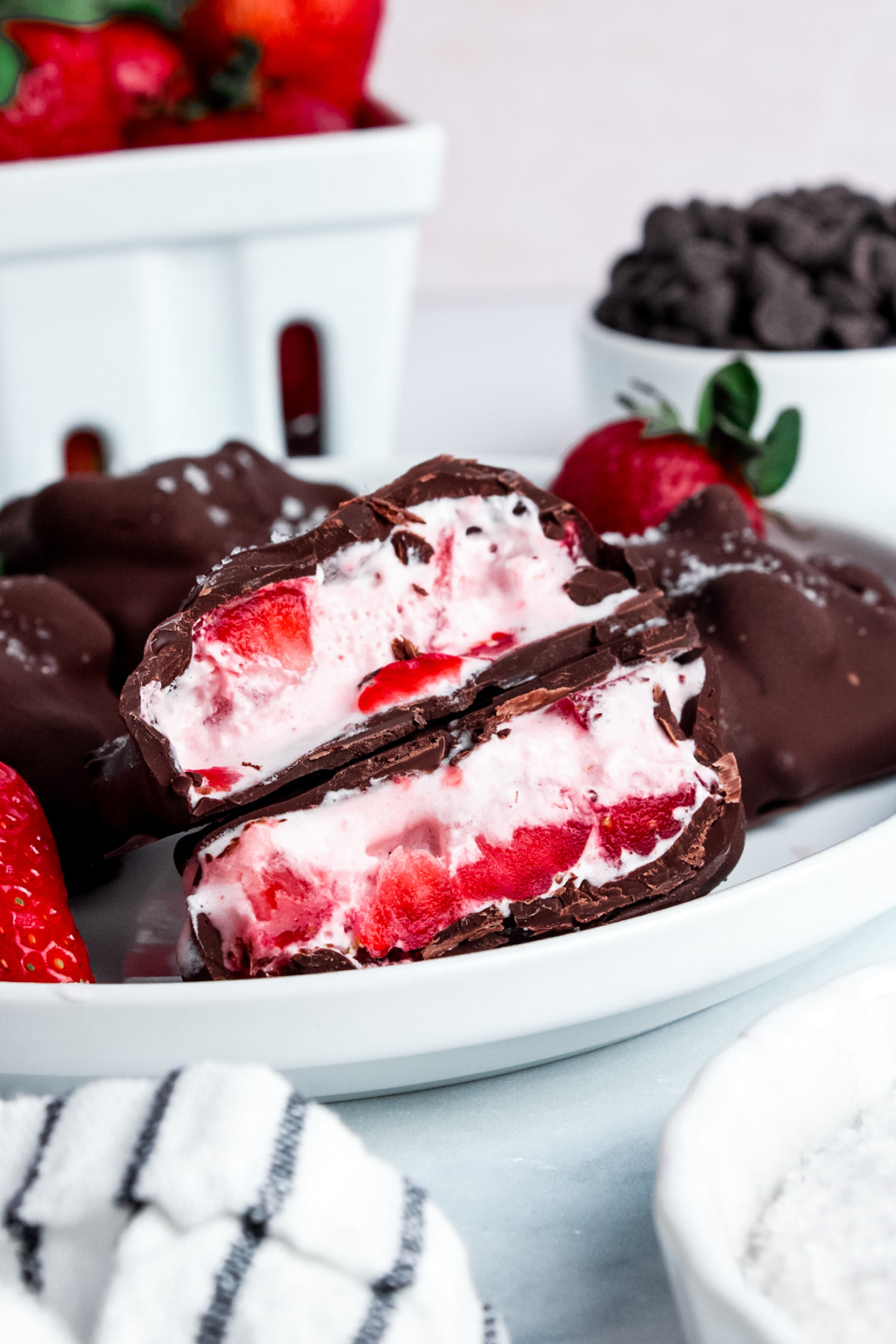 Vegan Chocolate Strawberry Yogurt Clusters