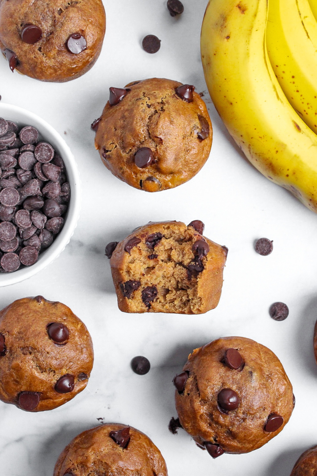 Vegan Banana Chocolate Chip Muffins
