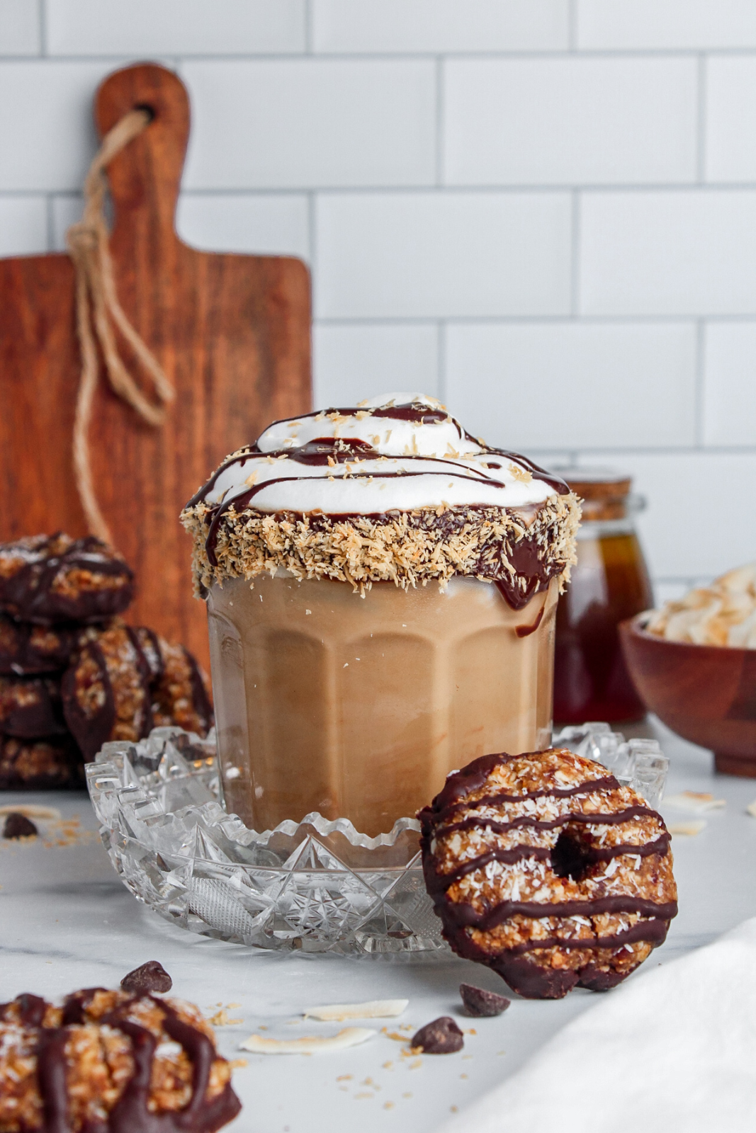 Iced Samoa Cookie Latte