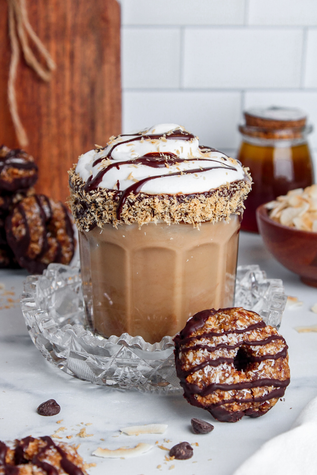 Iced Samoa Cookie Latte