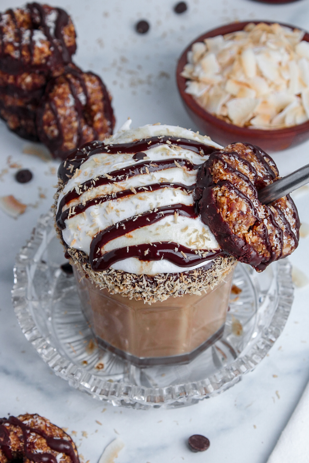 Iced Samoa Cookie Latte