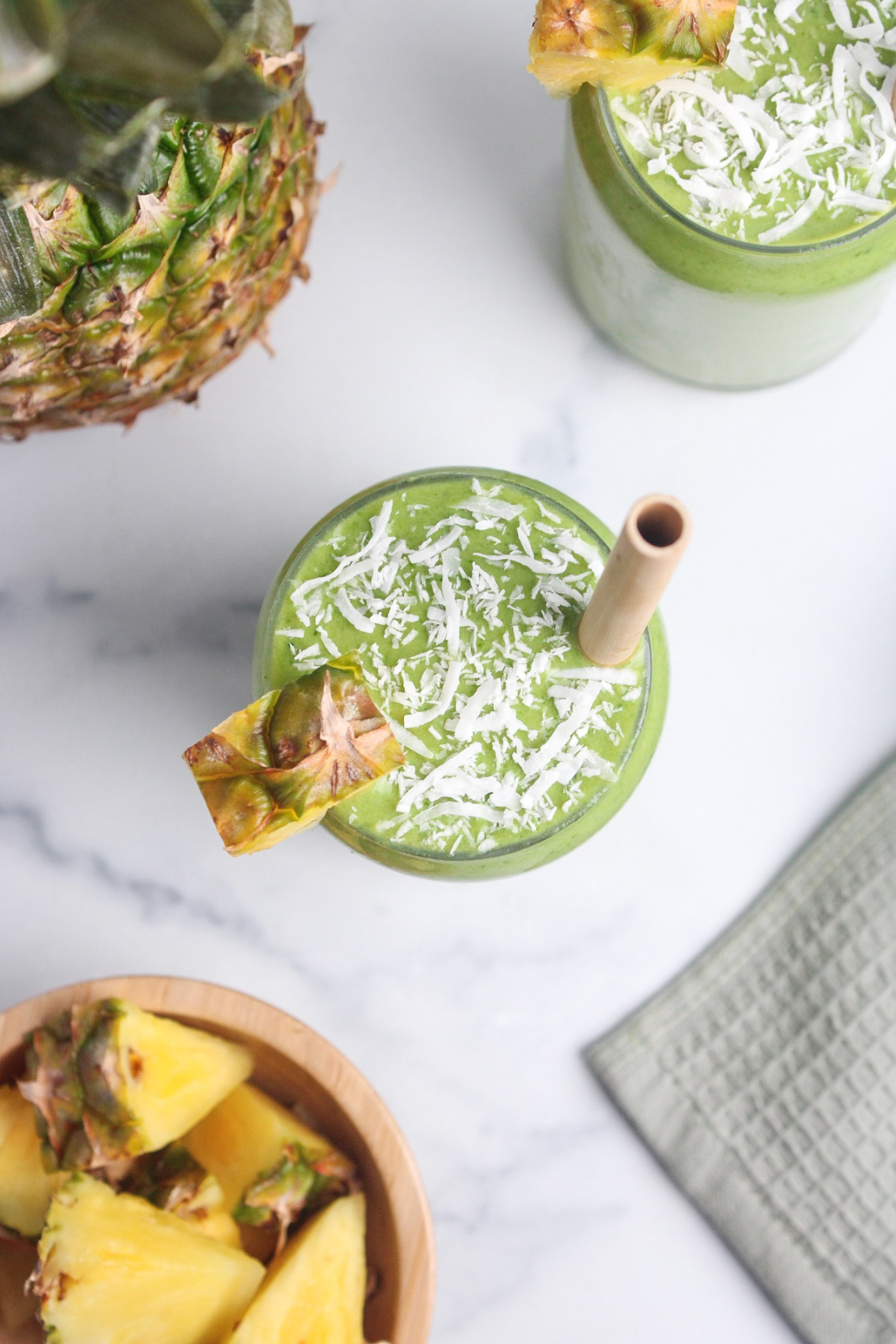 Pineapple Protein Green Smoothie