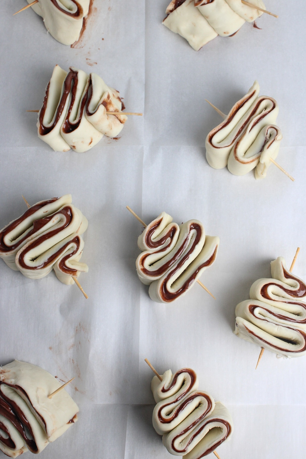 Puff Pastry Christmas Trees