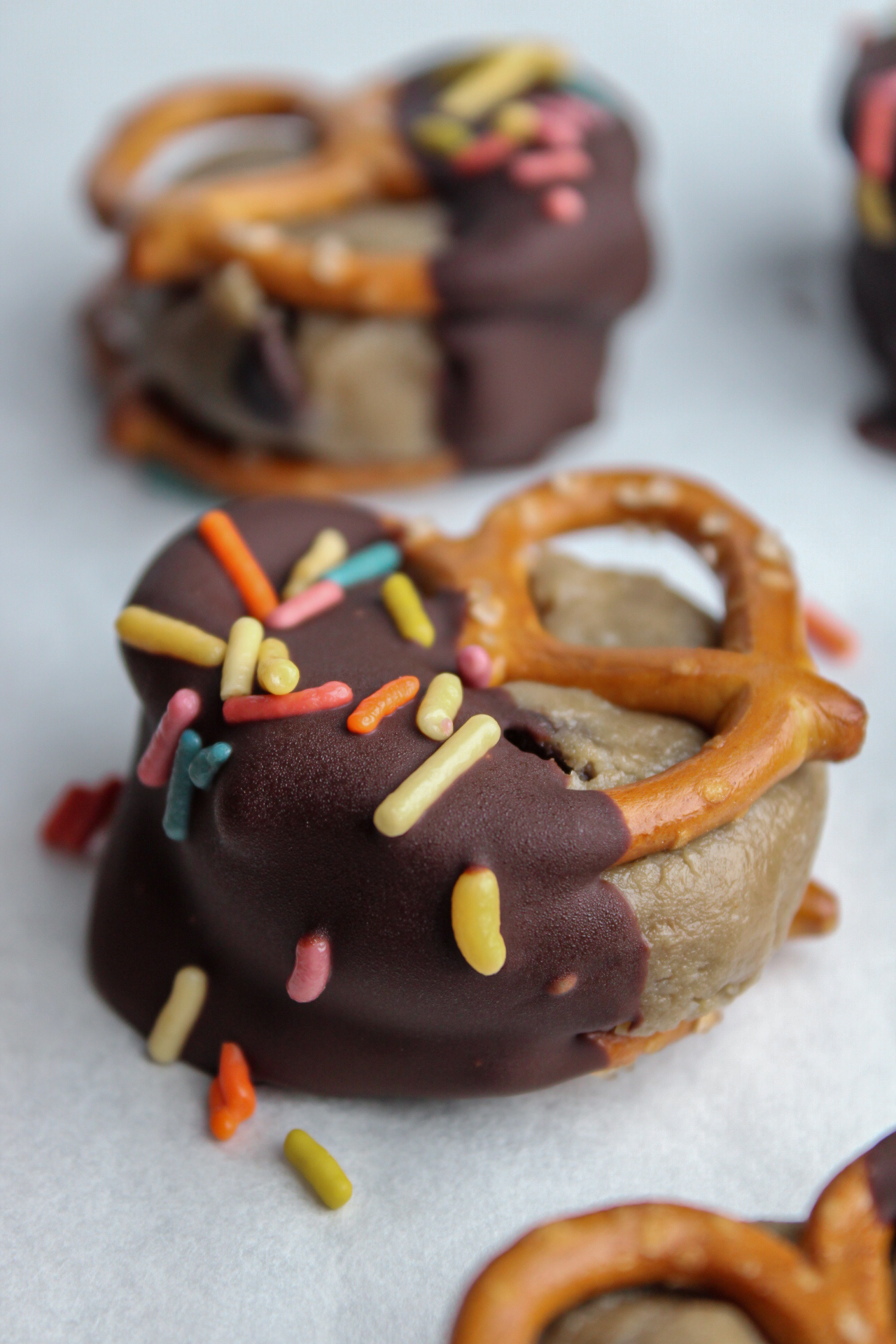 Cookie Dough Pretzel Bites