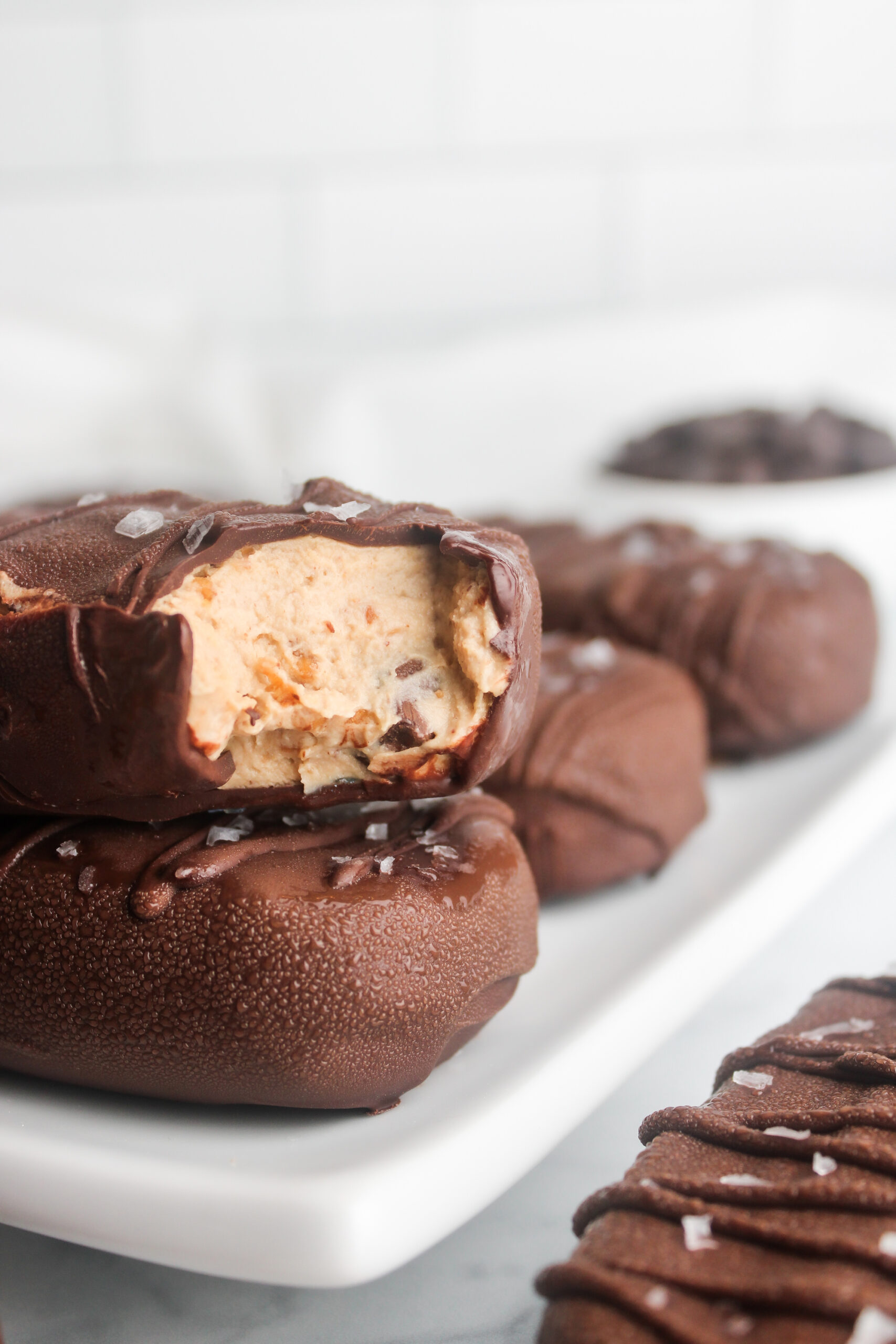 Cookie Dough Protein Frozen Yogurt Pops