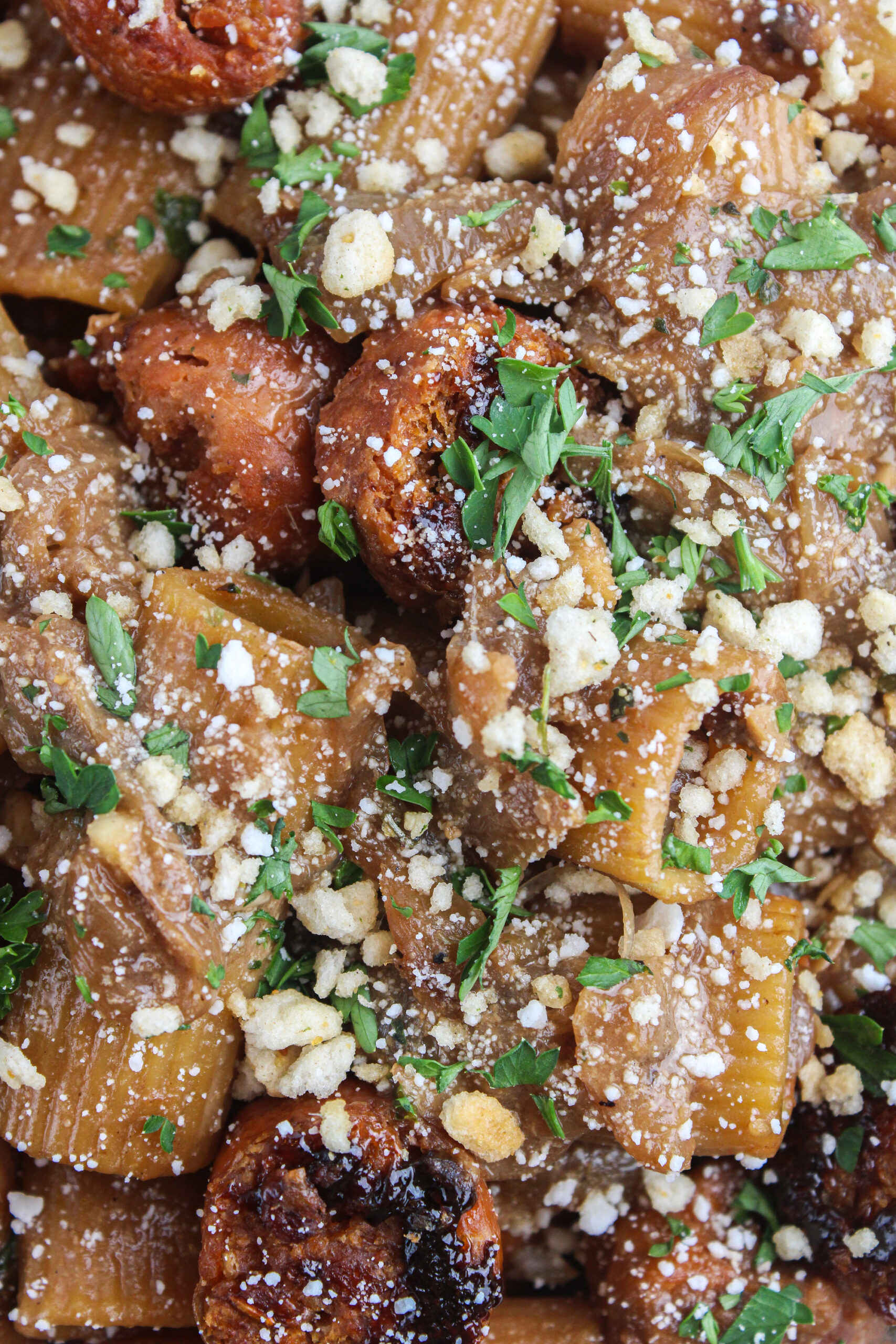 One Pot Vegan French Onion Pasta