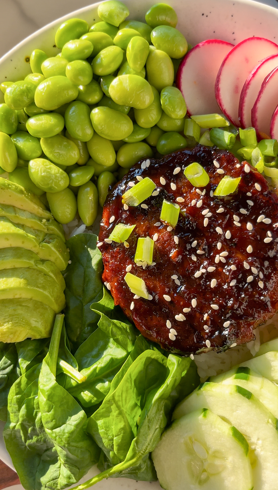 Vegan Teriyaki Burger Bowl