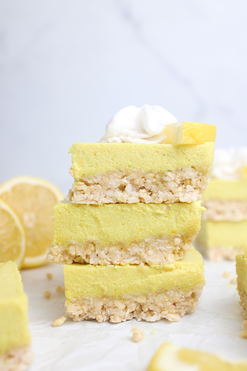 Vegan Lemon Cheesecake Bars