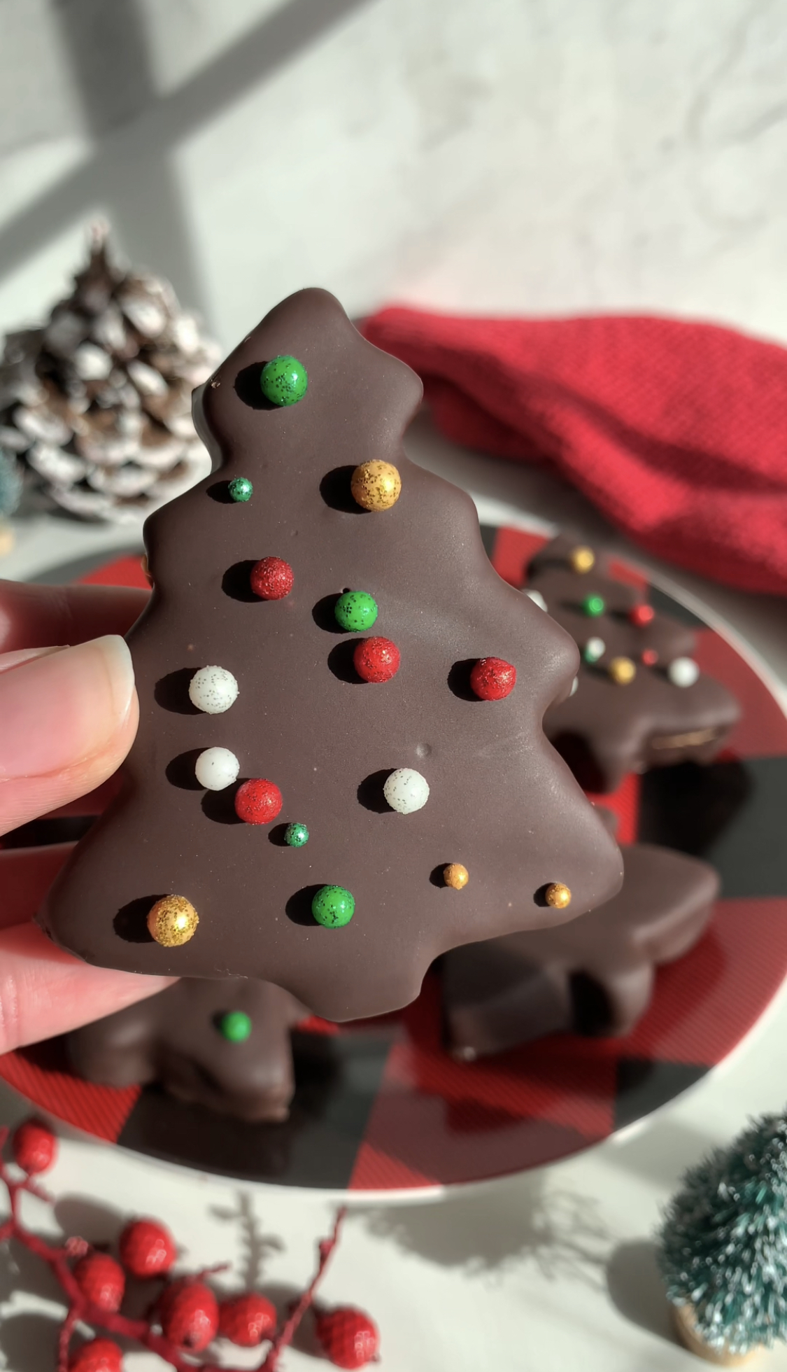 Homemade Reese's Peanut Butter Trees (High-Protein)