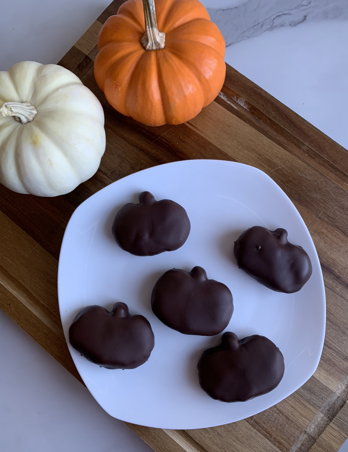 Homemade Reese's Peanut Butter Pumpkins (High-Protein)
