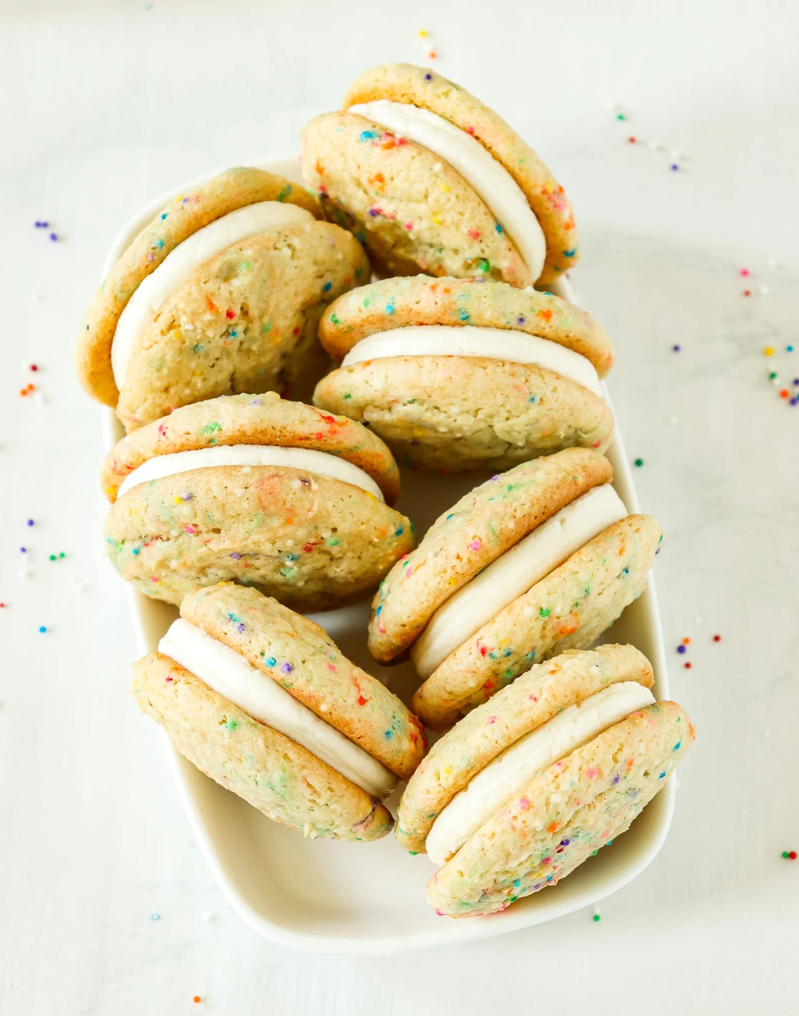 Birthday Cake Sandwich Cookies