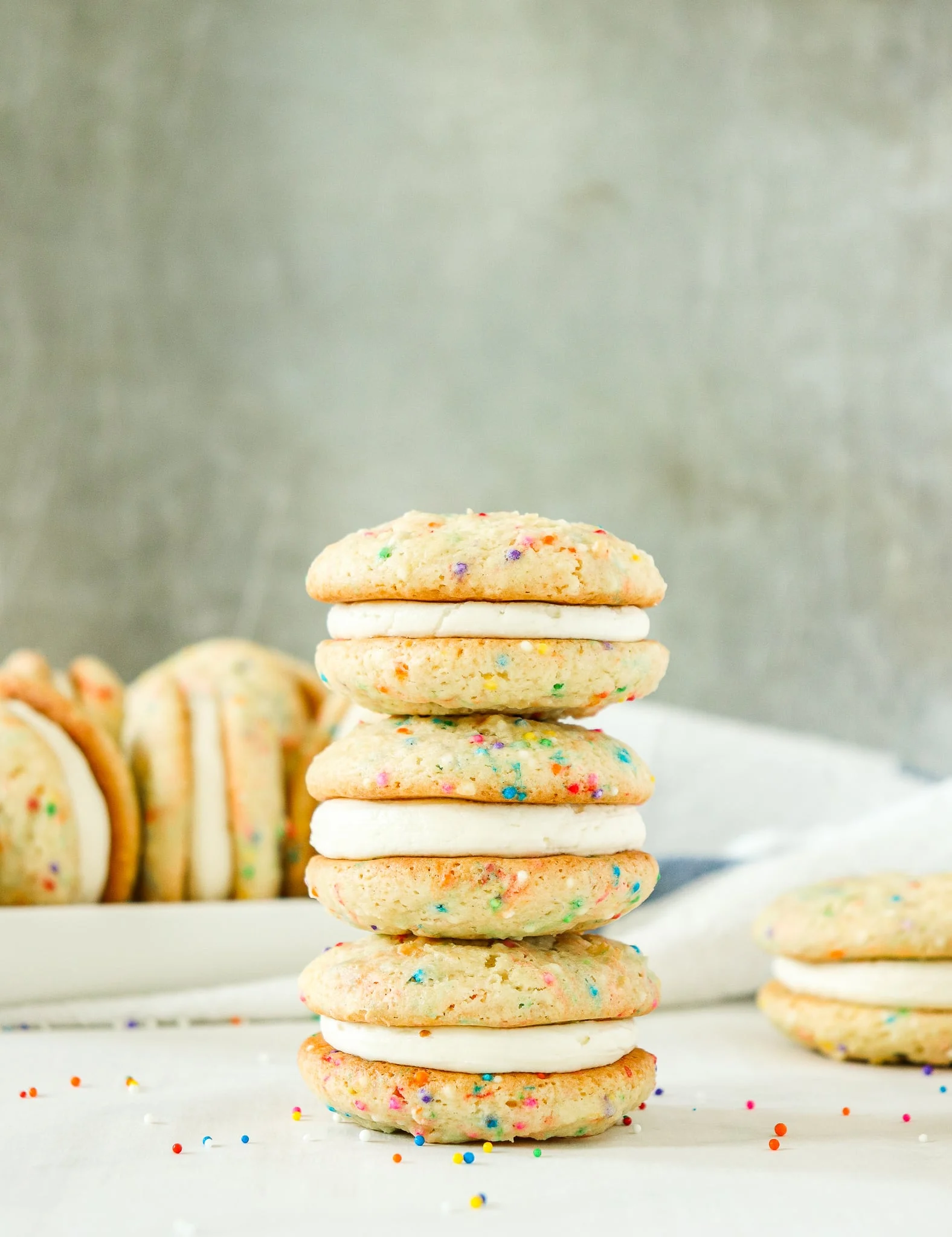 Birthday Cake Sandwich Cookies