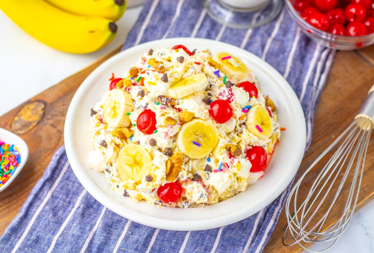 Banana Split Fluff Salad