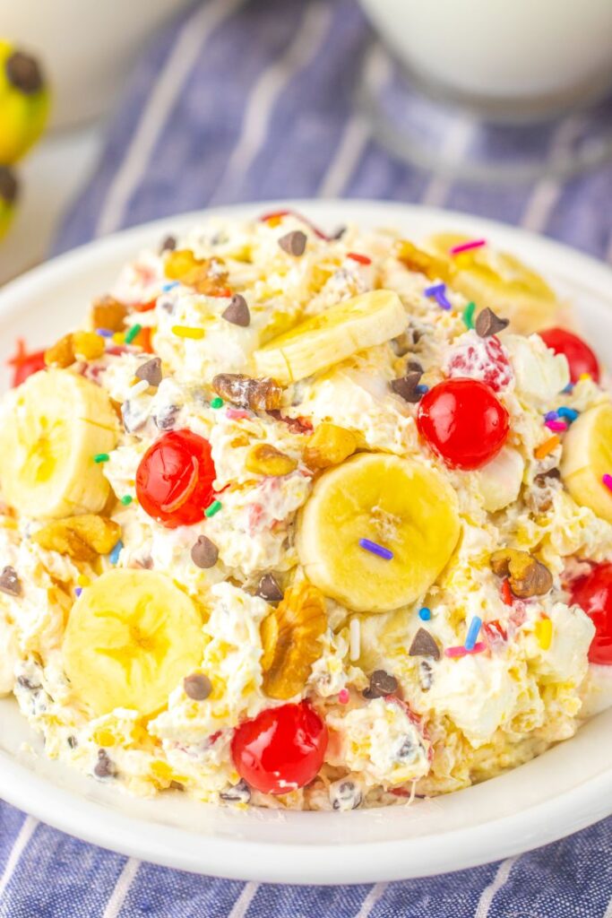 Banana Split Fluff Salad