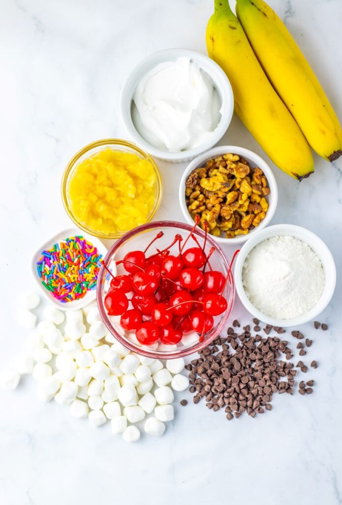 Banana Split Fluff Salad