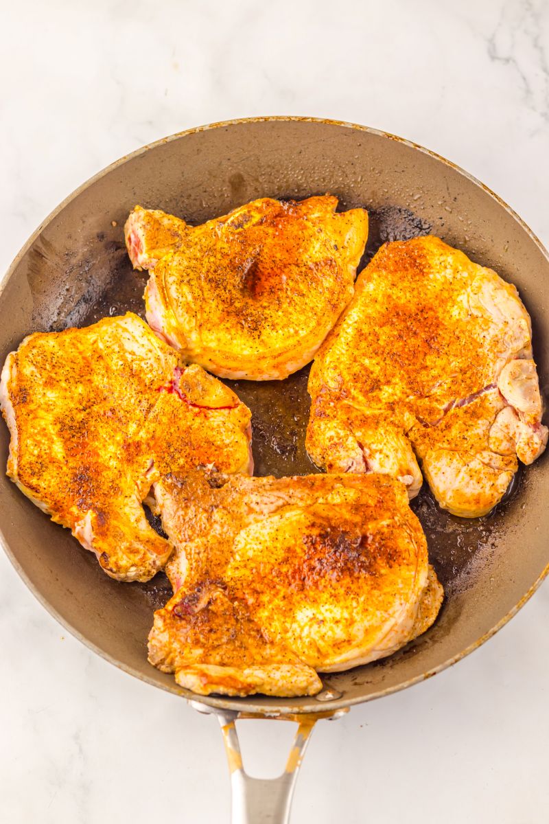 Slow Cooker Apple Butter Pork Chops