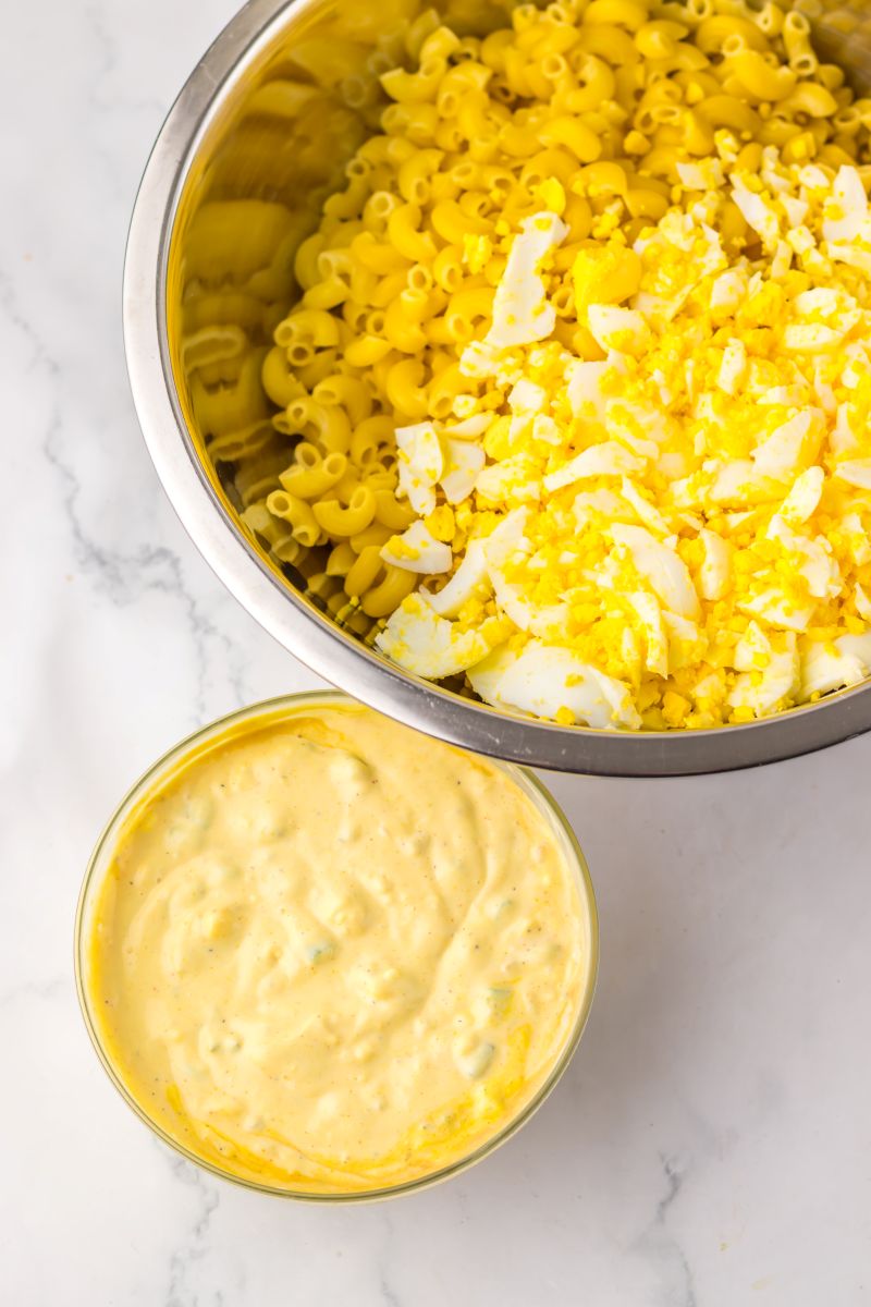 Deviled Egg Pasta Salad
