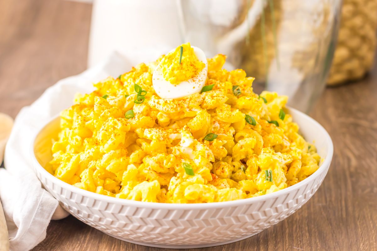 Deviled Egg Pasta Salad