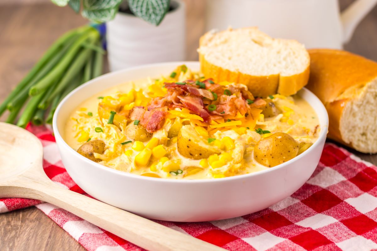 Slow Cooker Chicken Corn Chowder