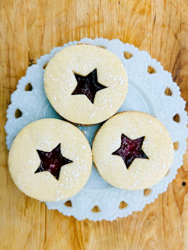 Raspberry Linzer Cookies