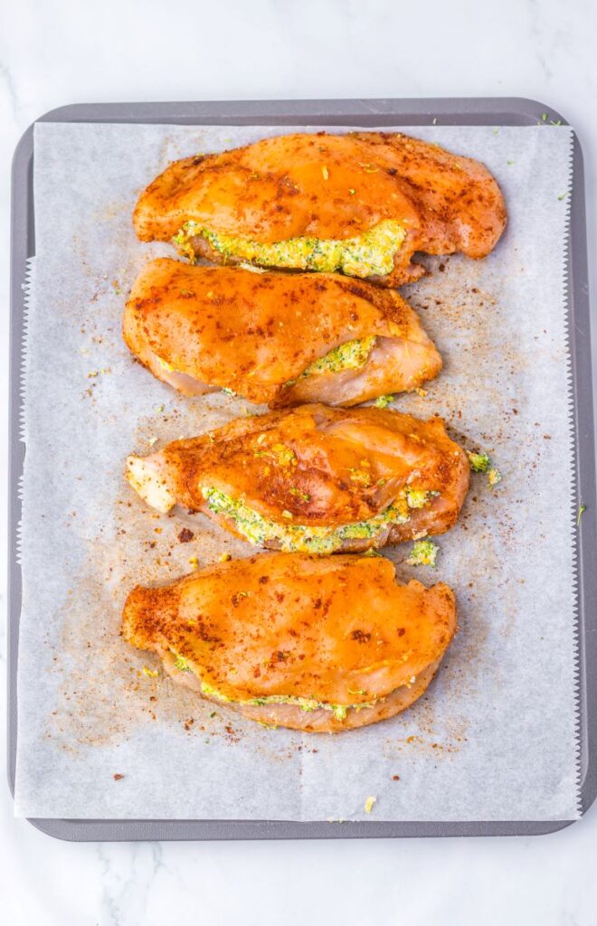 Broccoli and Cheese Stuffed Chicken