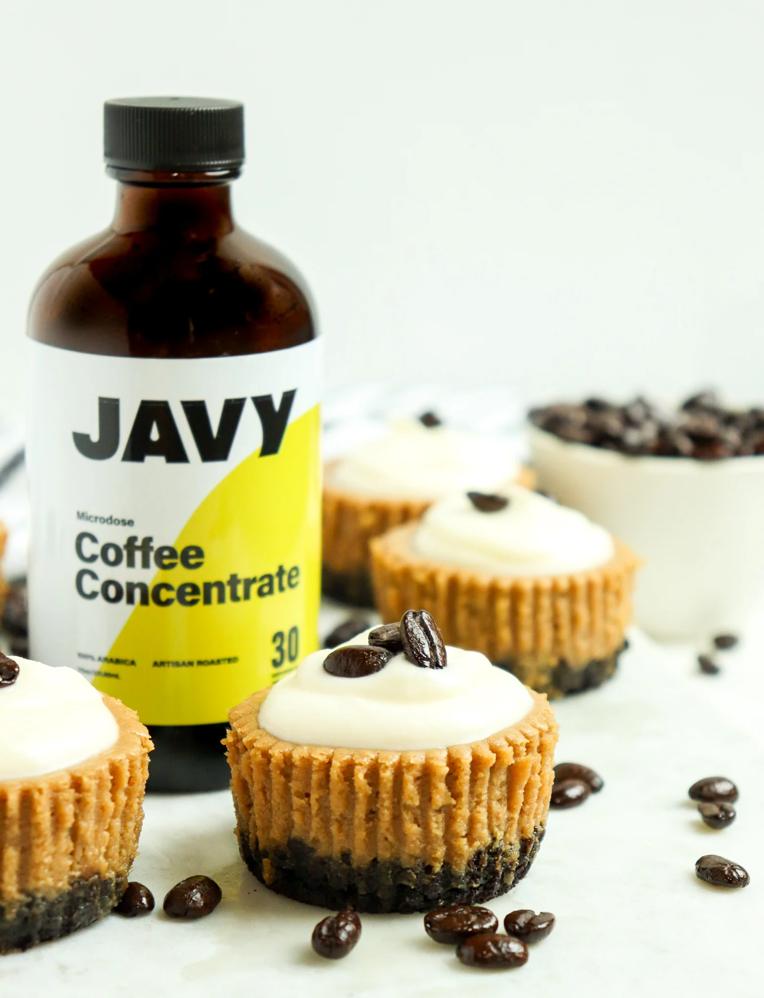 Mini Coffee Cheesecakes