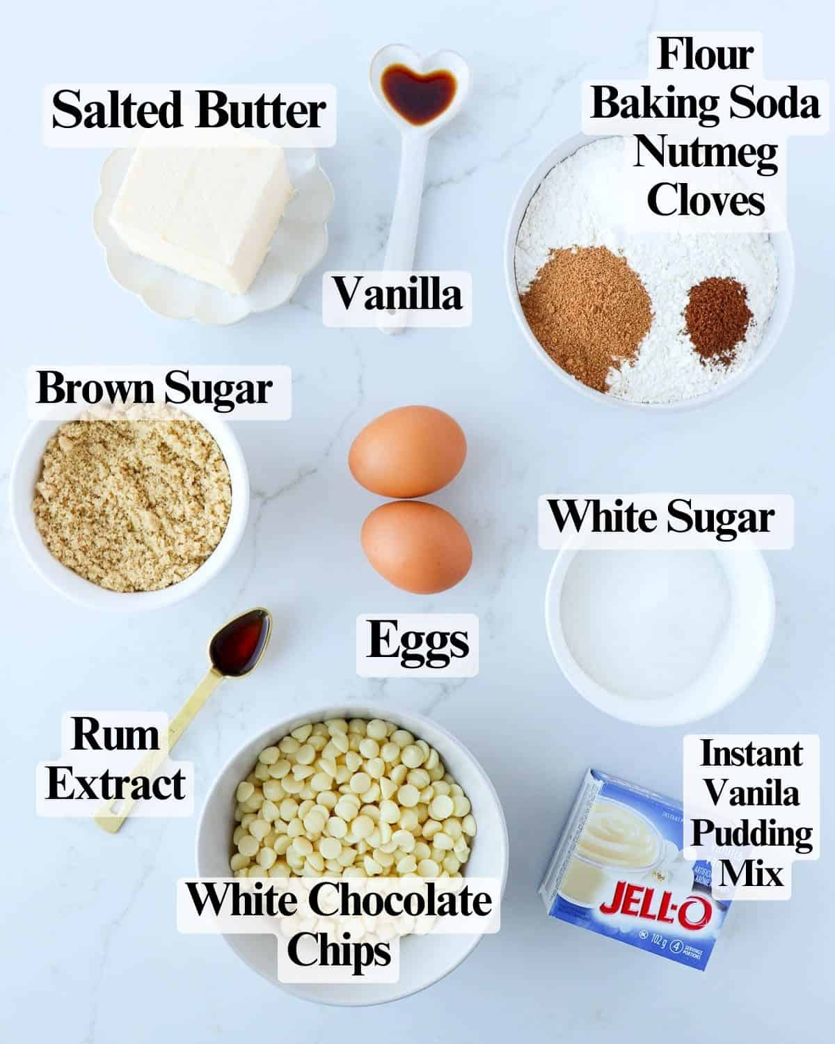 Eggnog White Chocolate Chip Cookies