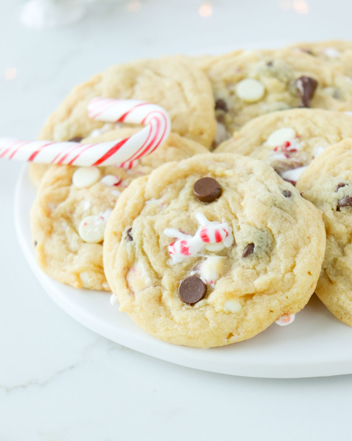 Peppermint Chocolate Chip Cookies