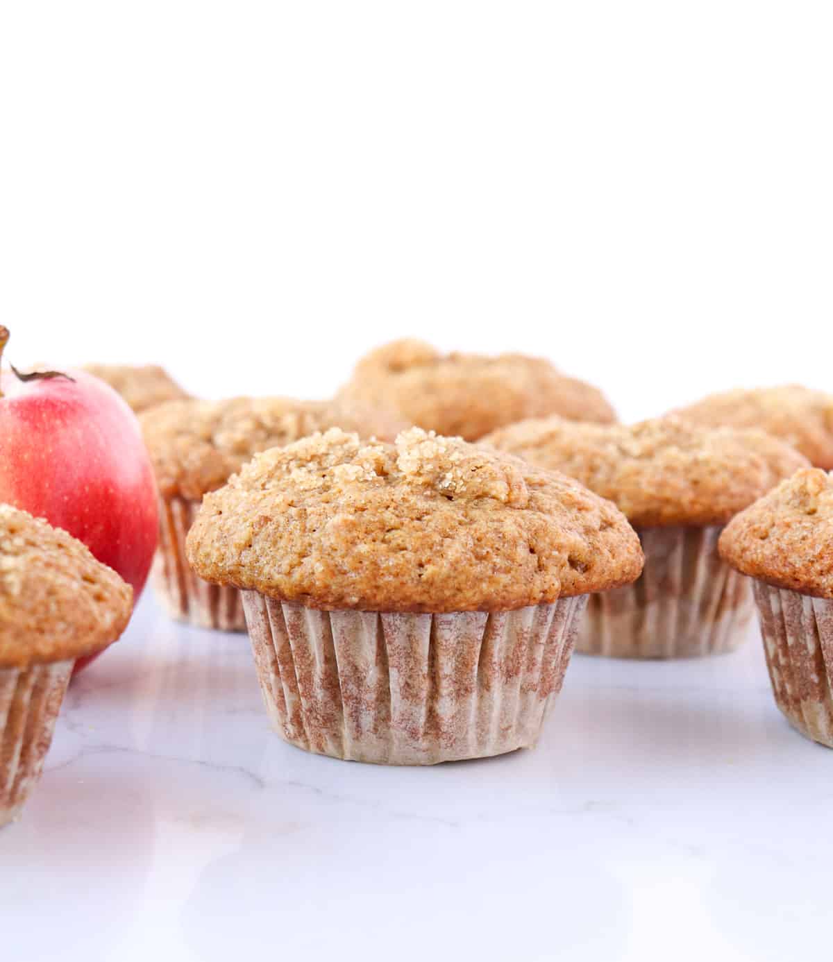 Easy Apple Spice Muffins (with applesauce)