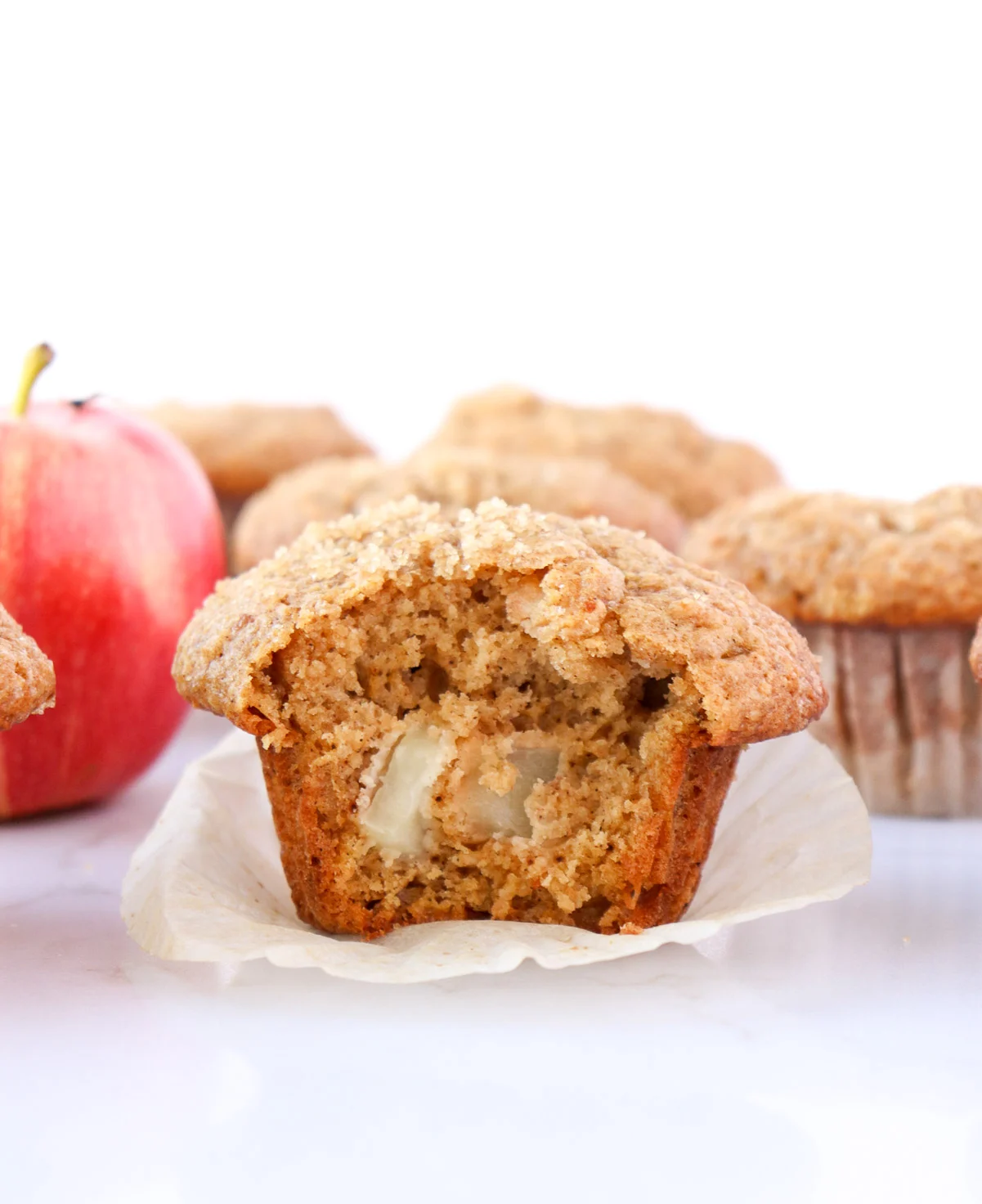 Easy Apple Spice Muffins (with applesauce)