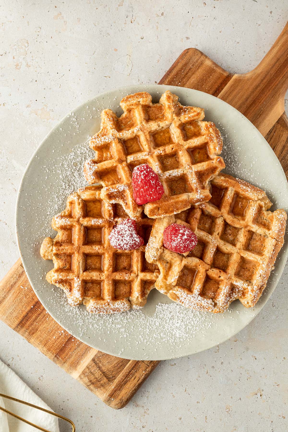 Fluffy Waffles with Protein Powder