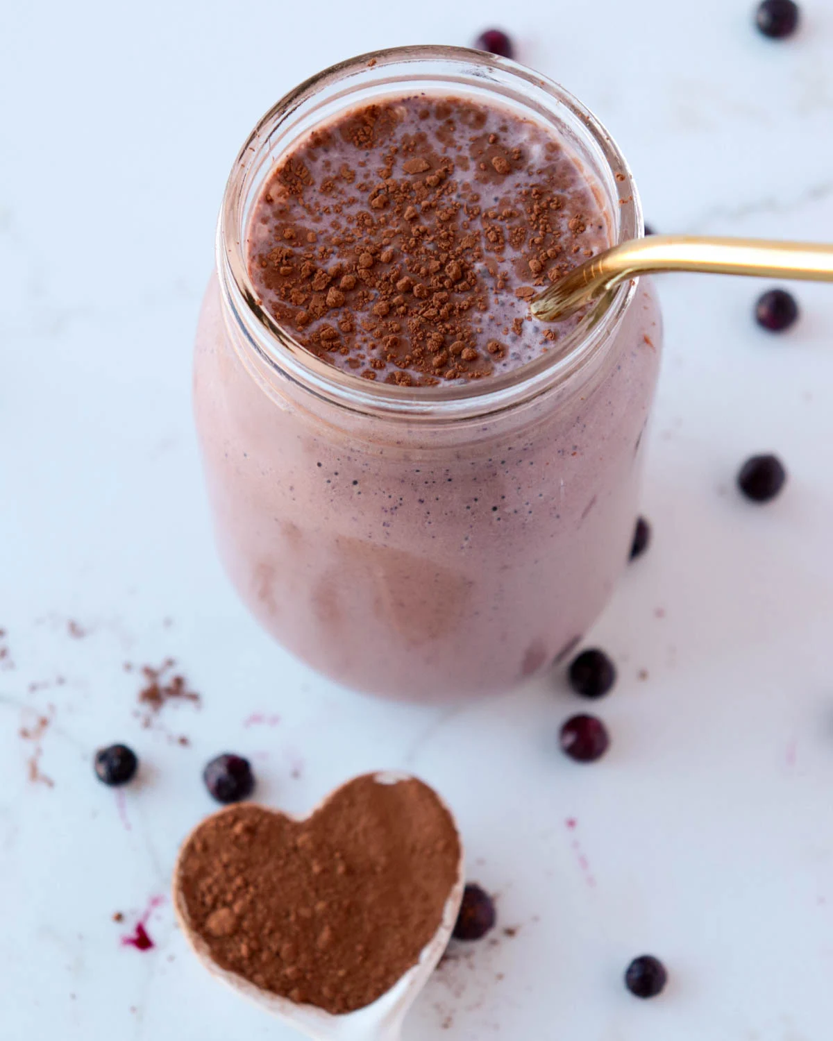 Cocoa Blueberry Smoothie