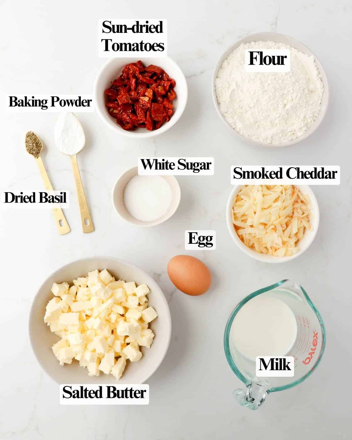 Smoked Cheddar Sun-Dried Tomato Scones