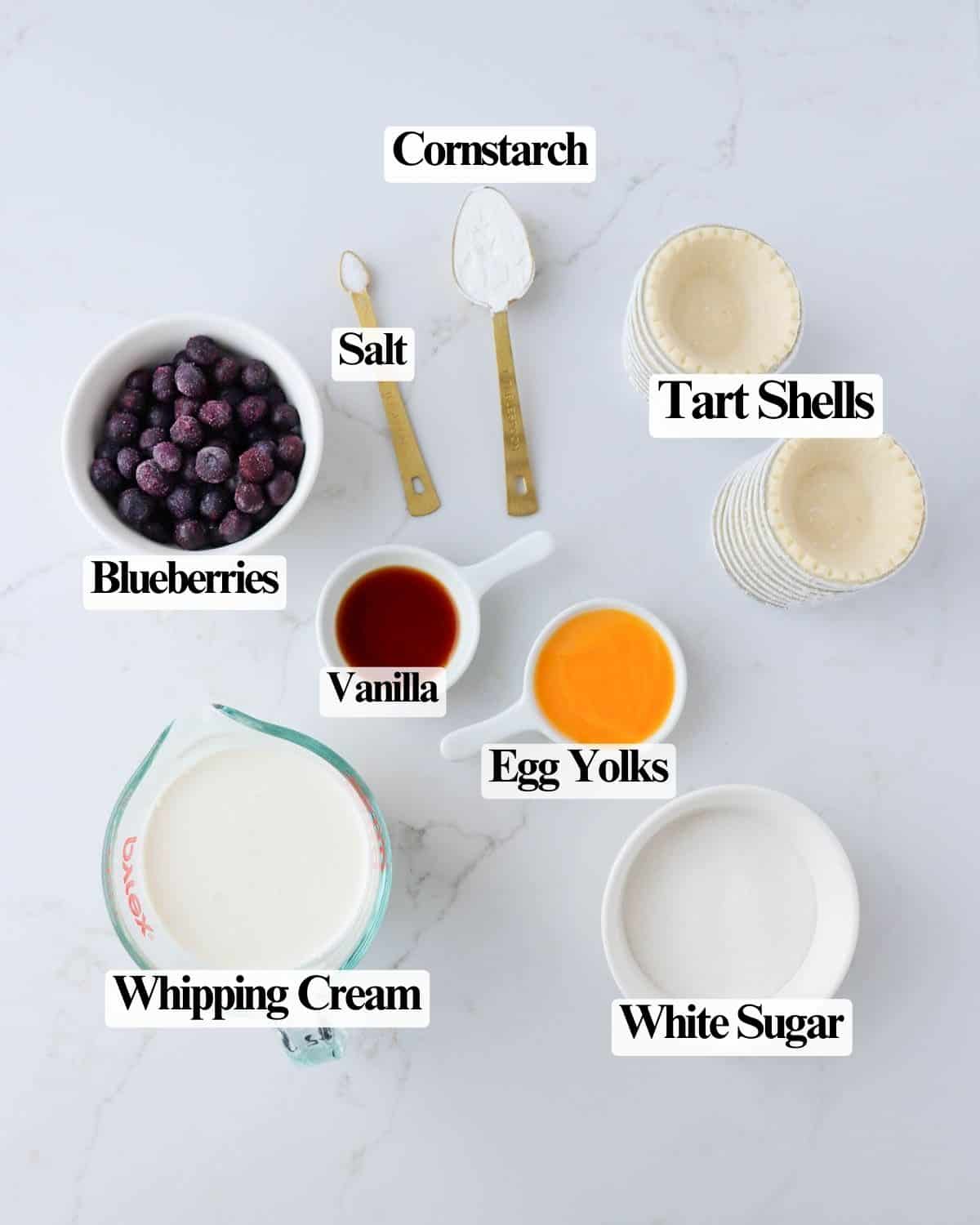 Blueberry Custard Tarts