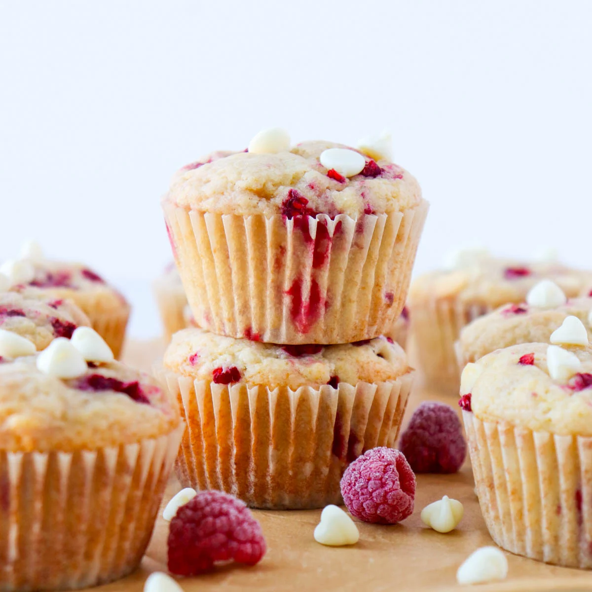 Raspberry White Chocolate Muffins
