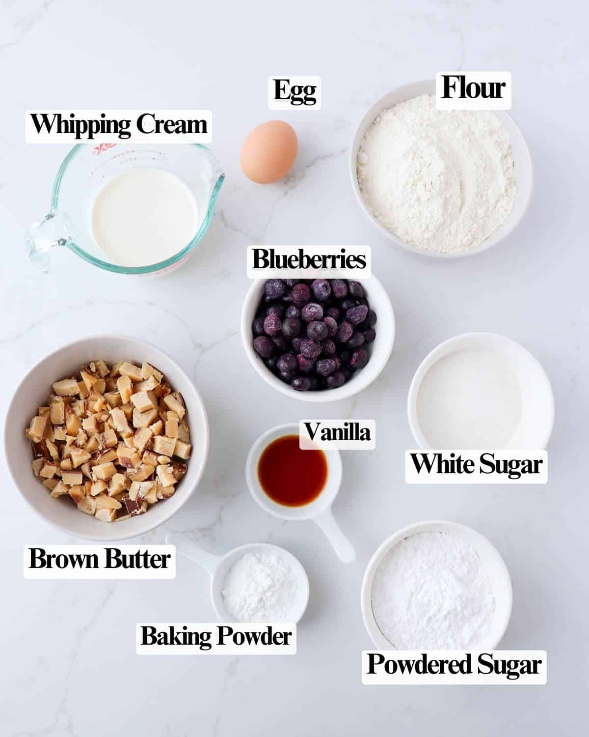 Blueberry Brown Butter Scones