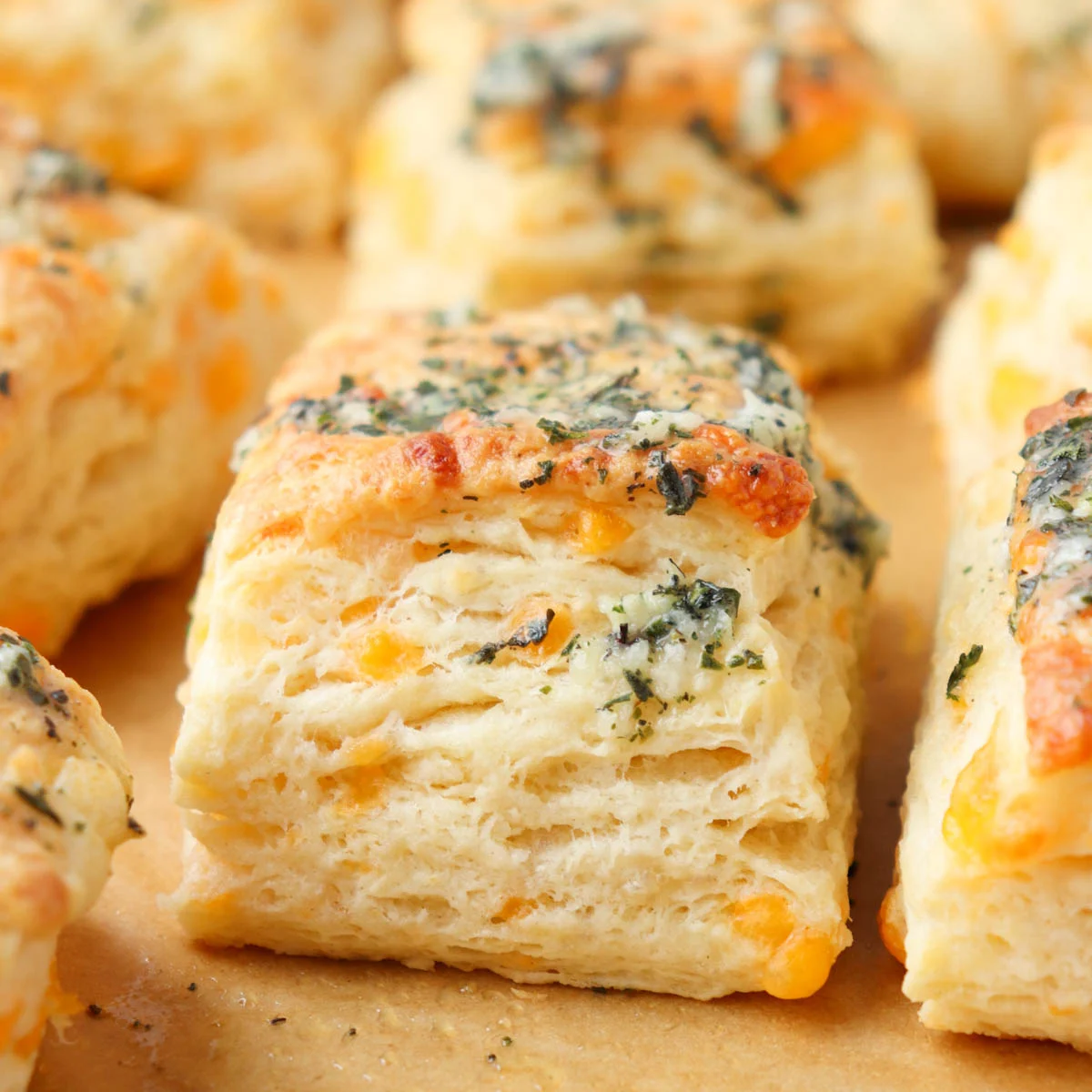 Cheddar Garlic Butter Biscuits