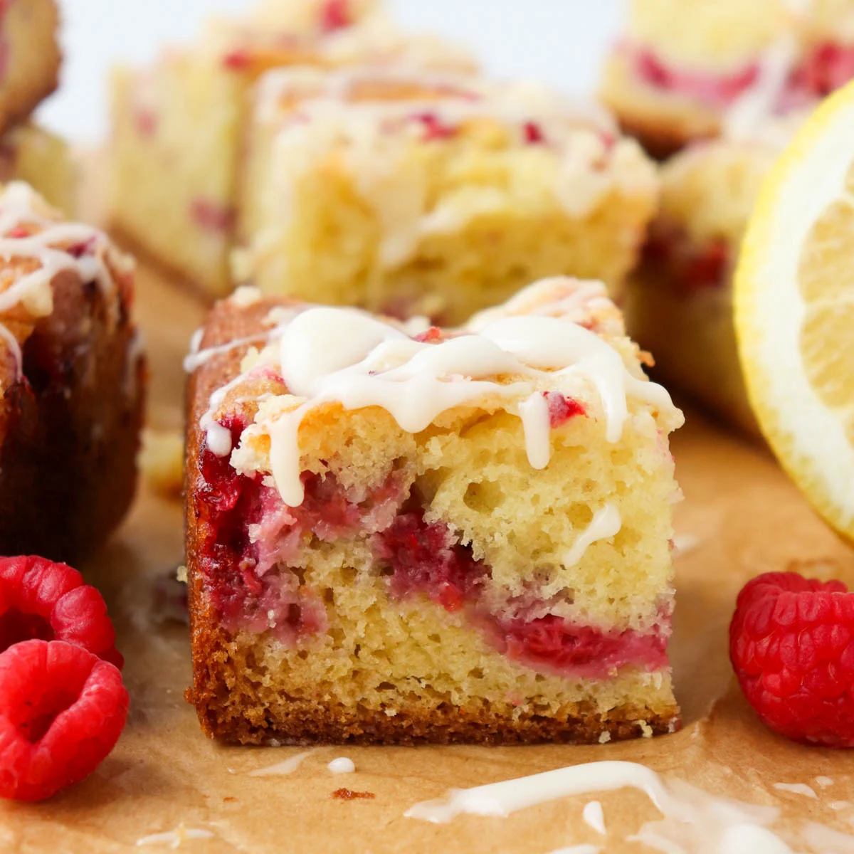Raspberry Lemon Coffee Cake