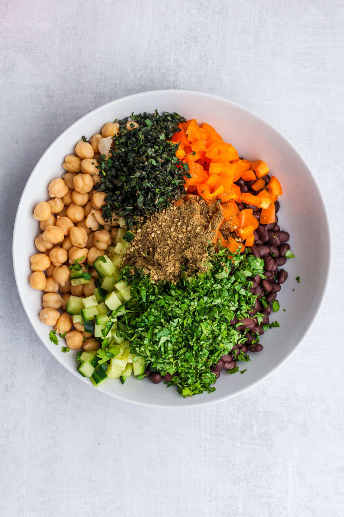 Black Bean and Garbanzo Bean Salad