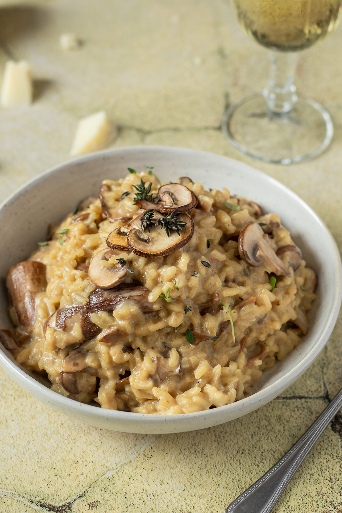 Simple Porcini Mushroom Risotto