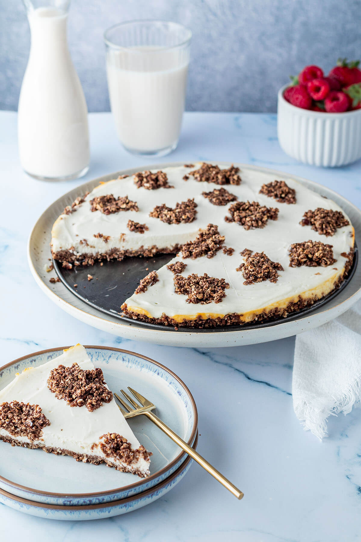 Low-Calorie German-Style Cheesecake