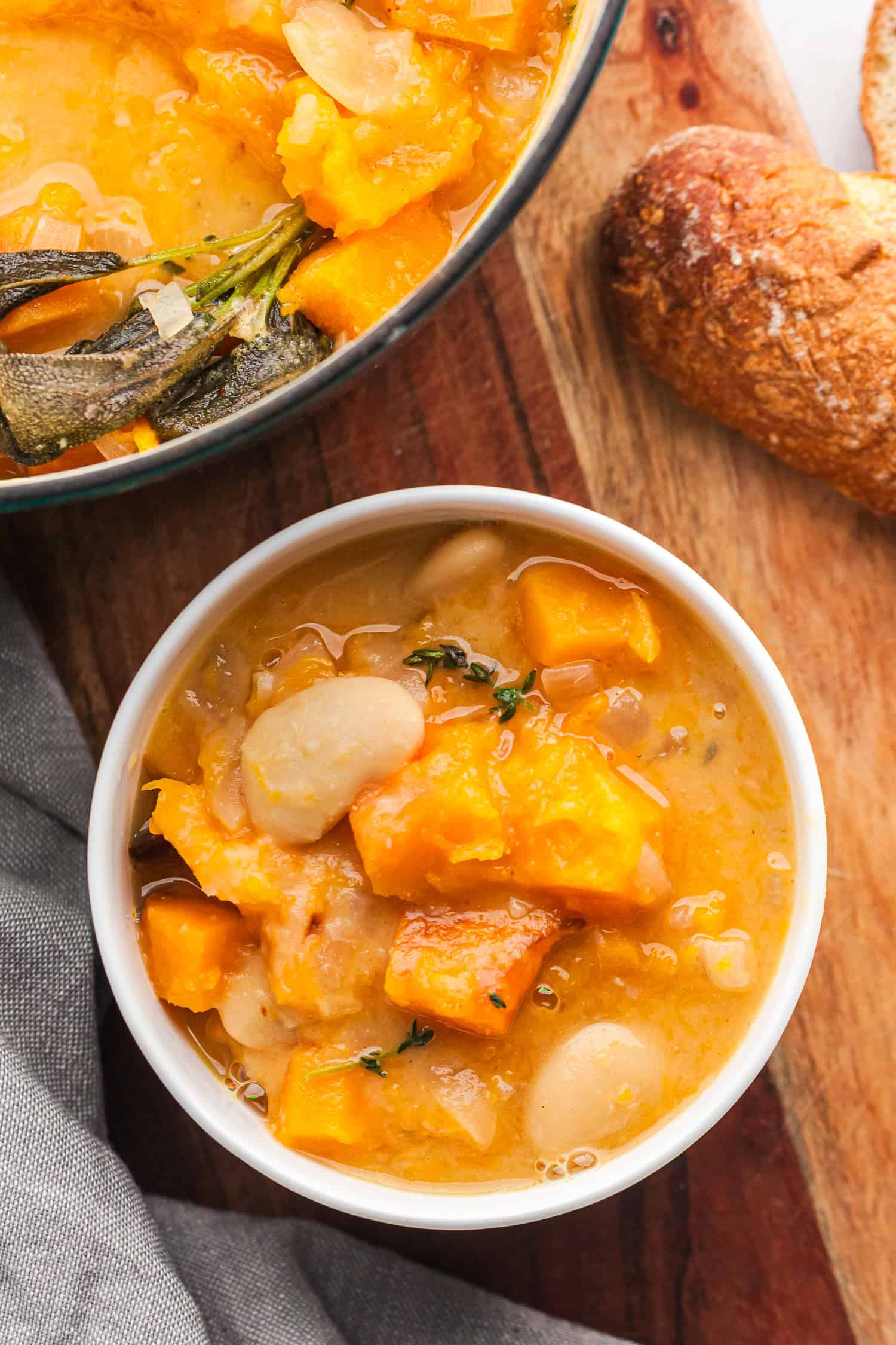 Cozy Fall Stew with Butter Beans and Butternut Squash