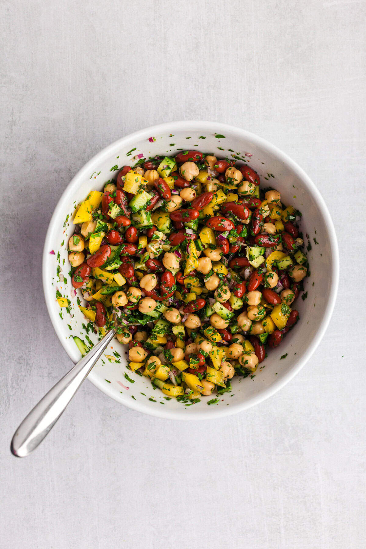Chickpea and Kidney Bean Salad