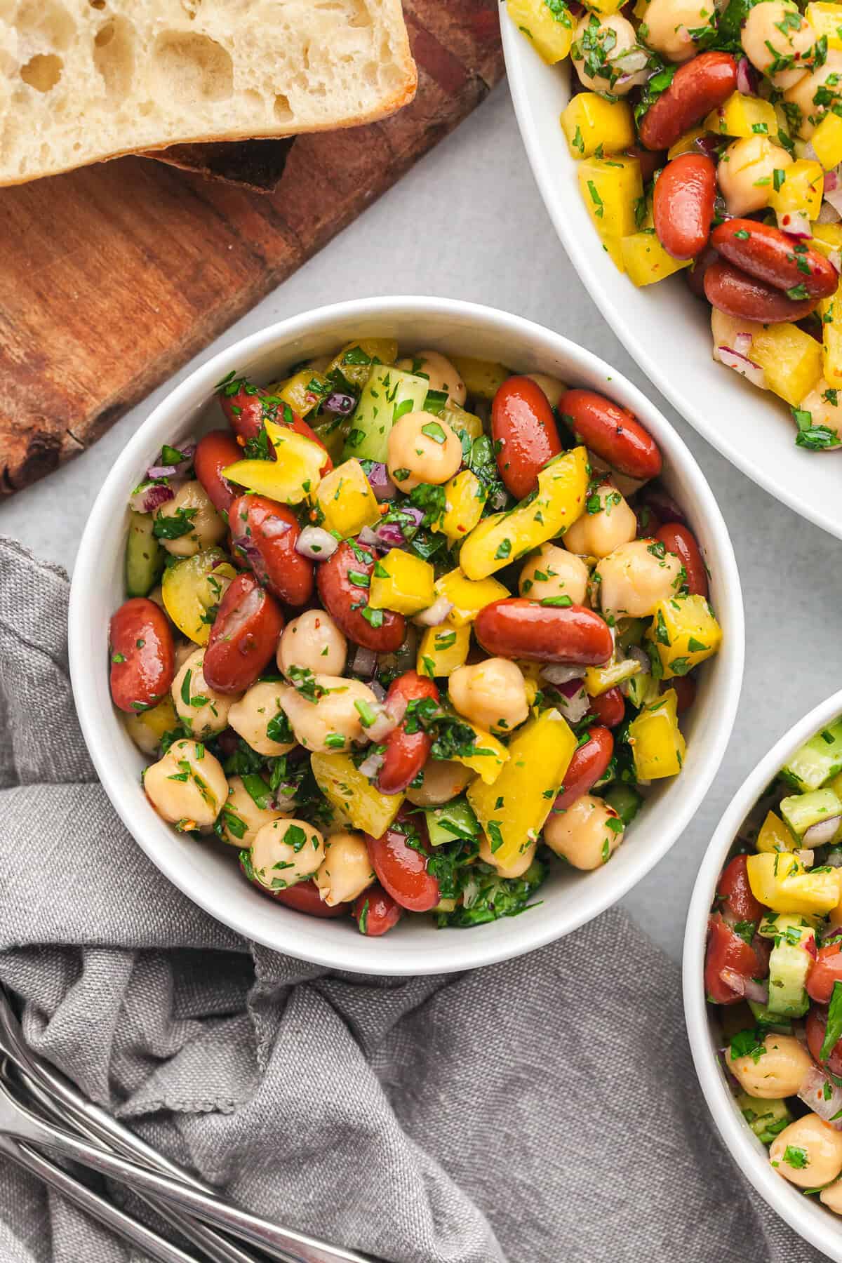 Chickpea and Kidney Bean Salad