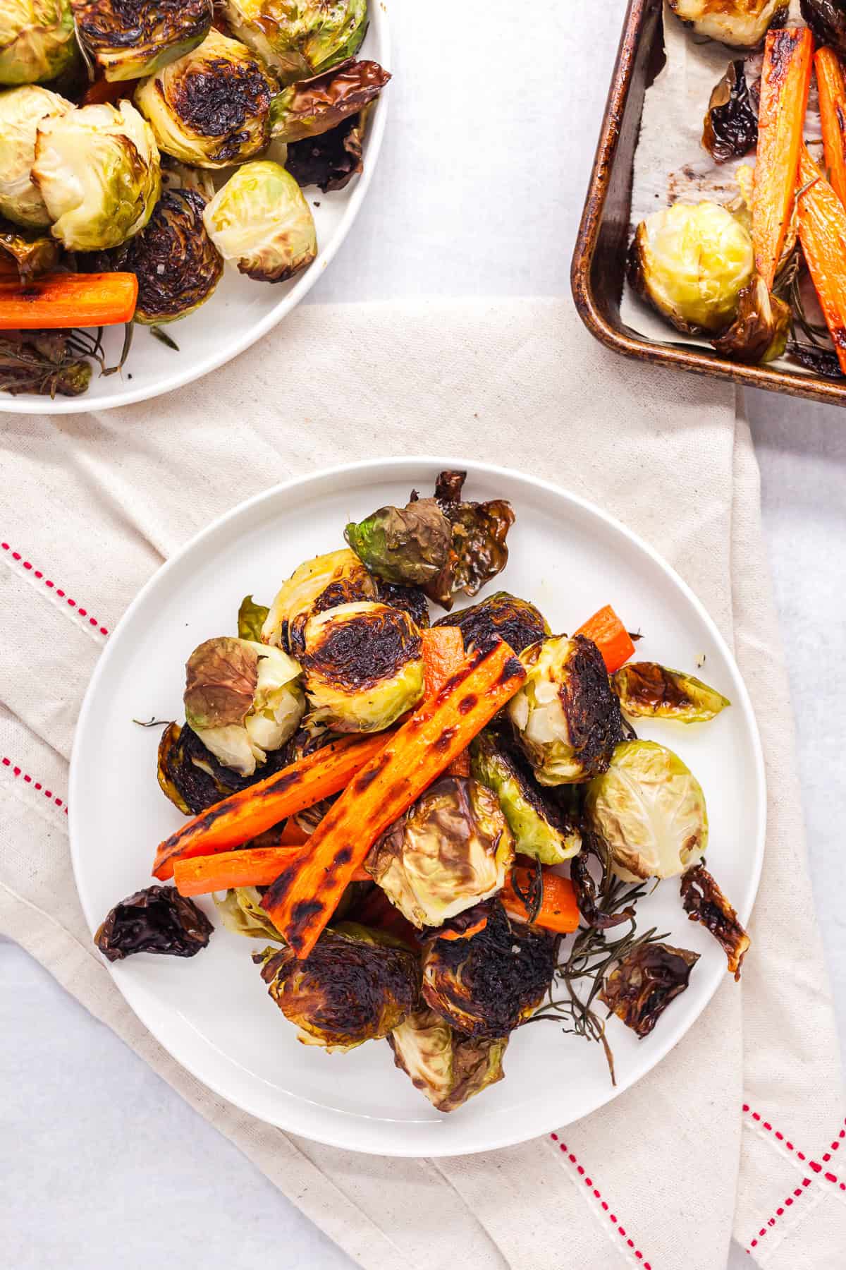 Roasted Brussels Sprouts and Carrots