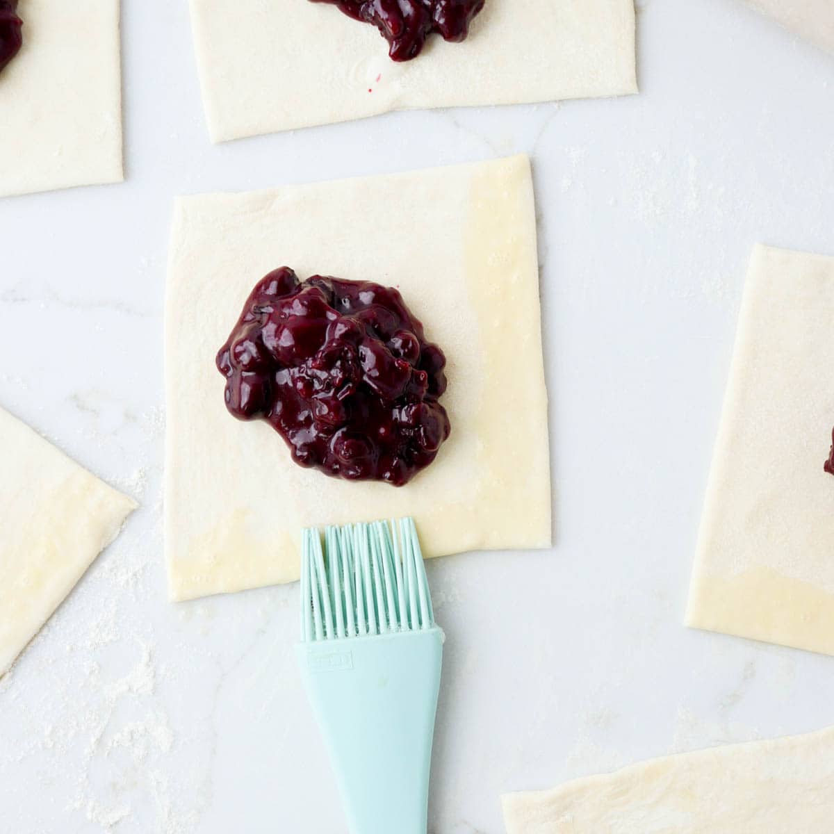 Puff Pastry Blueberry Turnovers