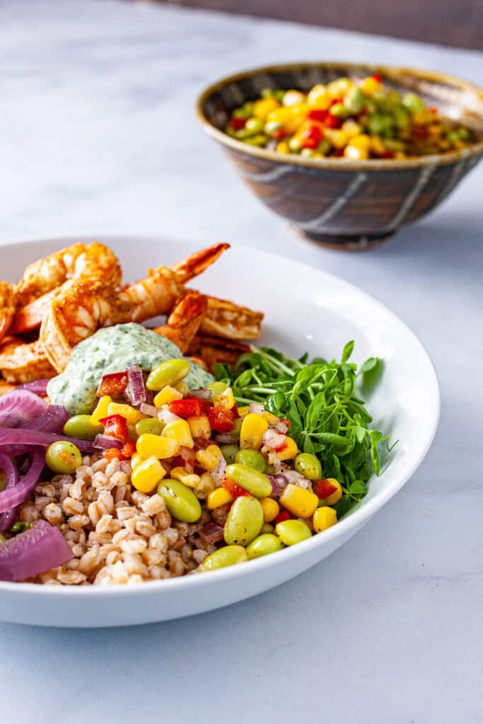 Baja Shrimp Bowl (Grain Bowl Salad)